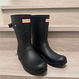 Hunter Matte Black Waterproof Boots